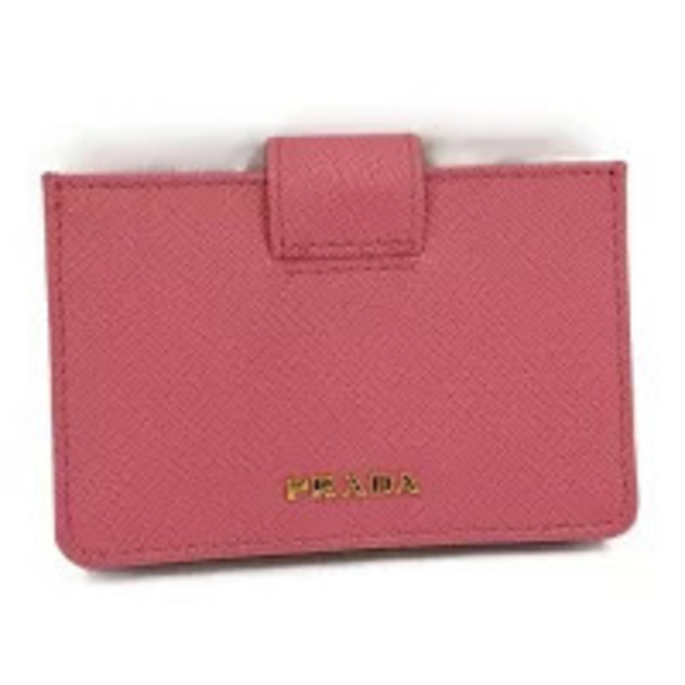 Prada Card Case Wallet Business Pink